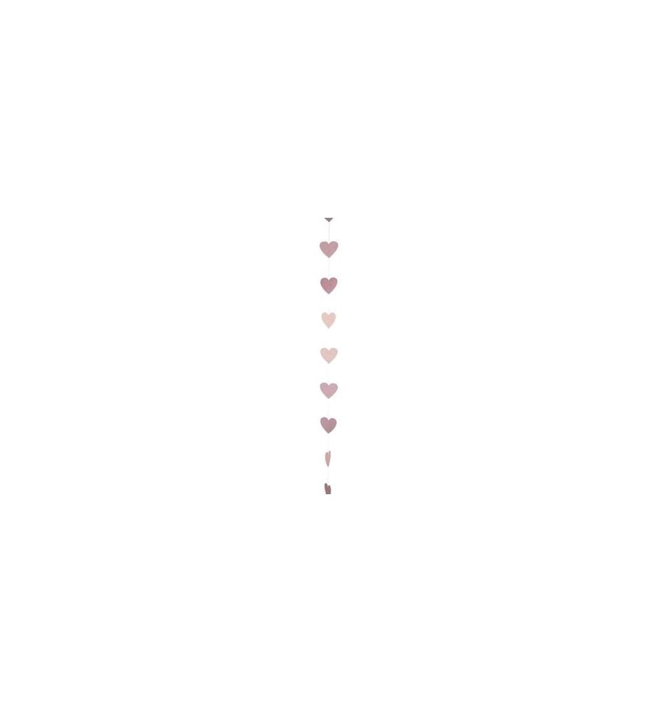 DEKOMAT AG - Guirlande Cur 1.9 m, rose sombre