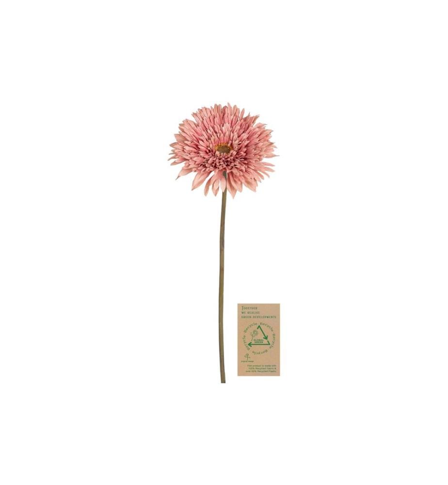 BOTANIC-HAUS - Fleur artificielle Gerbera, vieux rose, 63 cm