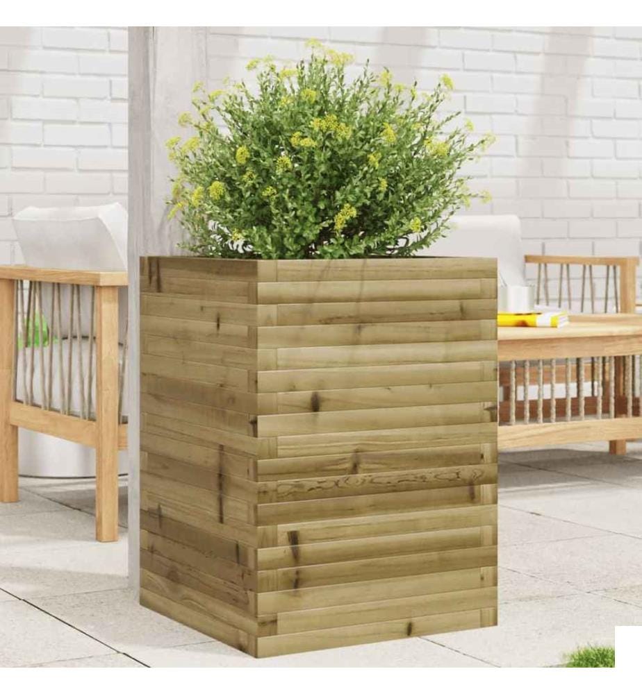 Jardinière 50x50x68,5 cm bois de pin imprégné