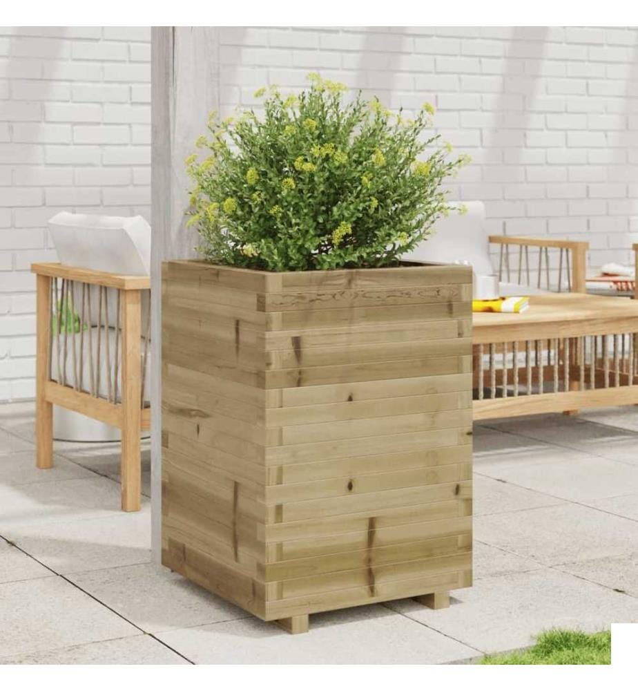 Jardinière 50x50x72,5 cm bois de pin imprégné