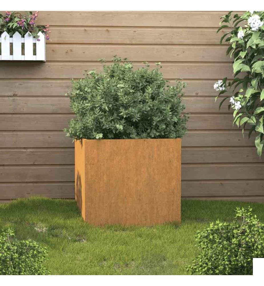 Jardinière 32x30x29 cm acier corten