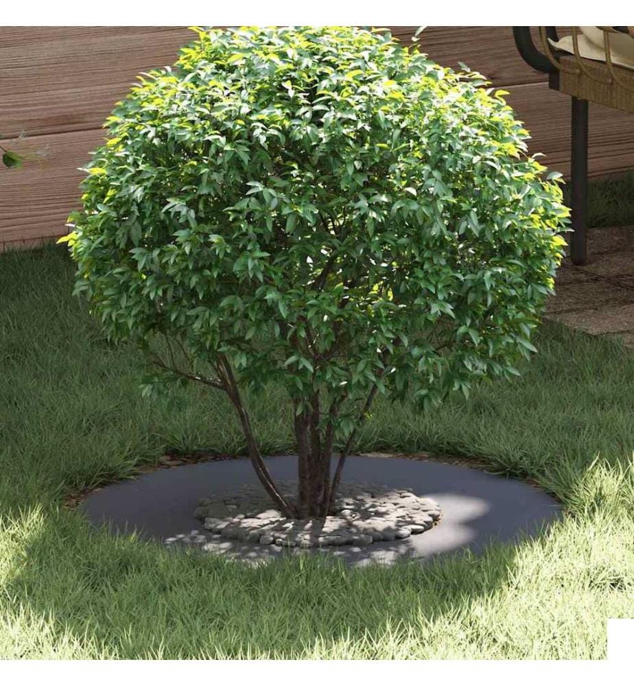 vidaXL adapté pour anneau d'arbre plat Anthracite Ø30 / 60 cm Acier