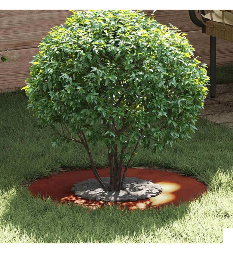 vidaXL adapté pour anneaux d'arbre plats 5 pcs Marron Ø30 / 60 cm