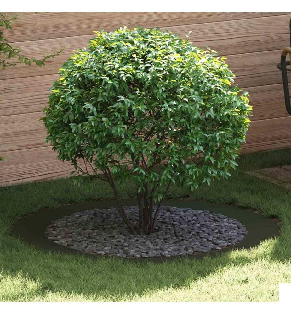 vidaXL adapté pour anneaux d'arbre plats 5 pcs Vert olive Ø90 / 120 cm