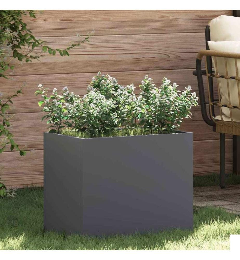 vidaXL Cache-pot de jardin Anthracite 50 x 32 x 40 cm