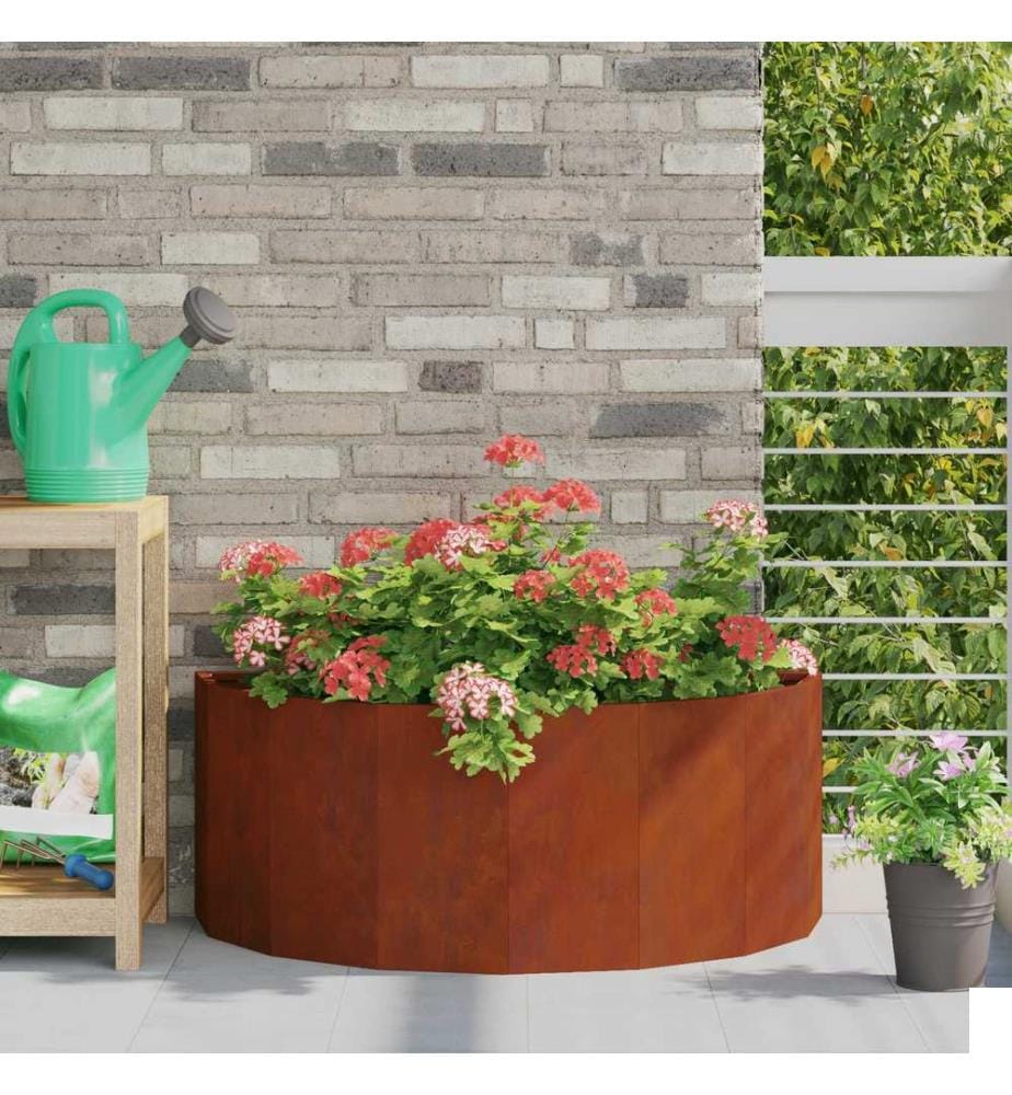 vidaXL Jardinière Rouillé 90 x 45 x 35 cm