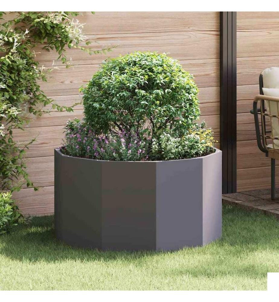 vidaXL Jardinière Noir 90 x 90 x 50 cm Acier