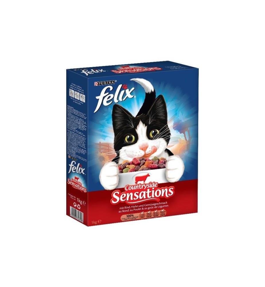FELIX - Alimentation sèche Sensations Viande, 1 kg
