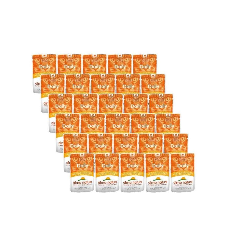 ALMO NATURE - Alimentation humide Daily mit Huhn und Lachs, 30 x 70 g