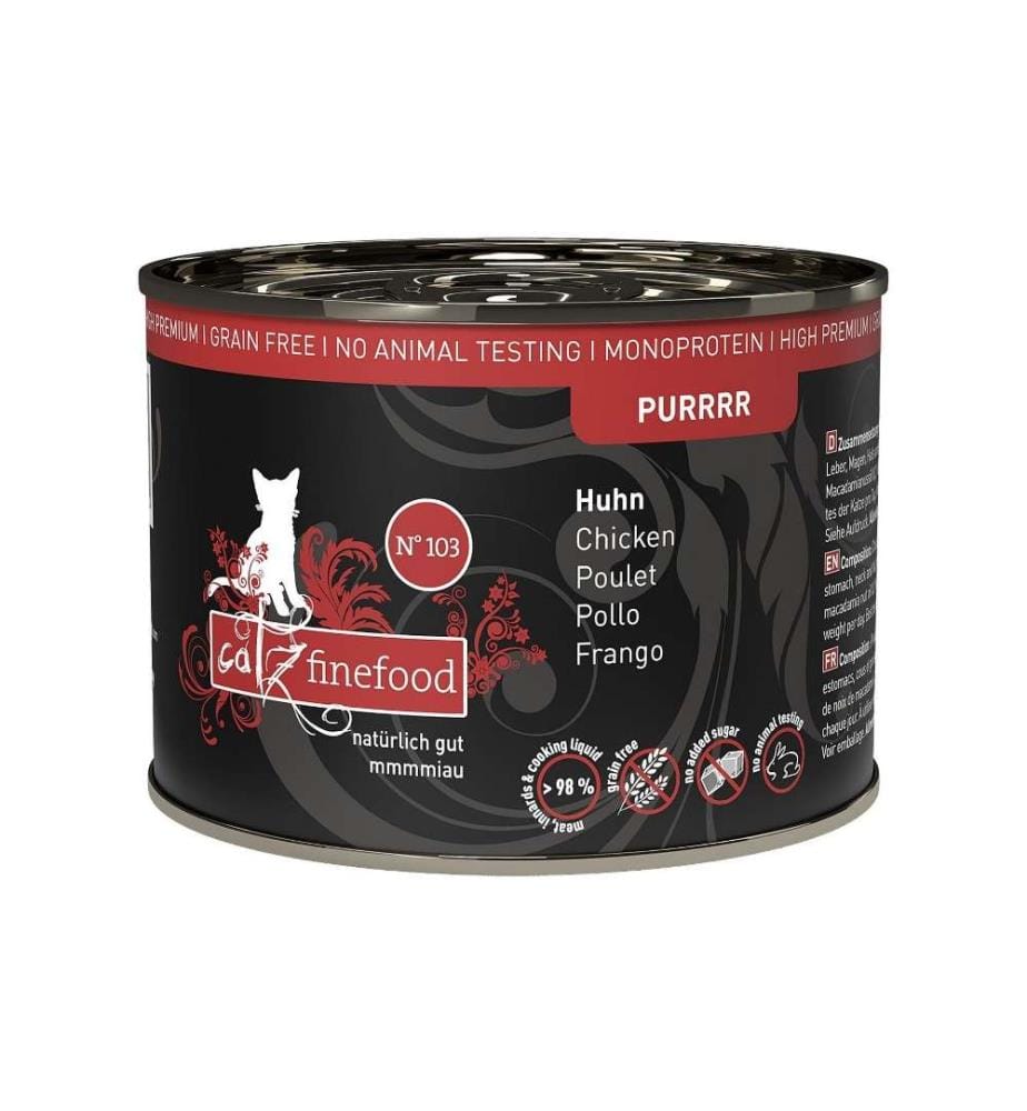 CATZ FINEFOOD - Alimentation humide Purrrr No.103 Poulet, 200 g