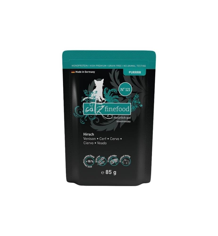 CATZ FINEFOOD - Alimentation humide Purrrr No.121 Cerf, 85 g