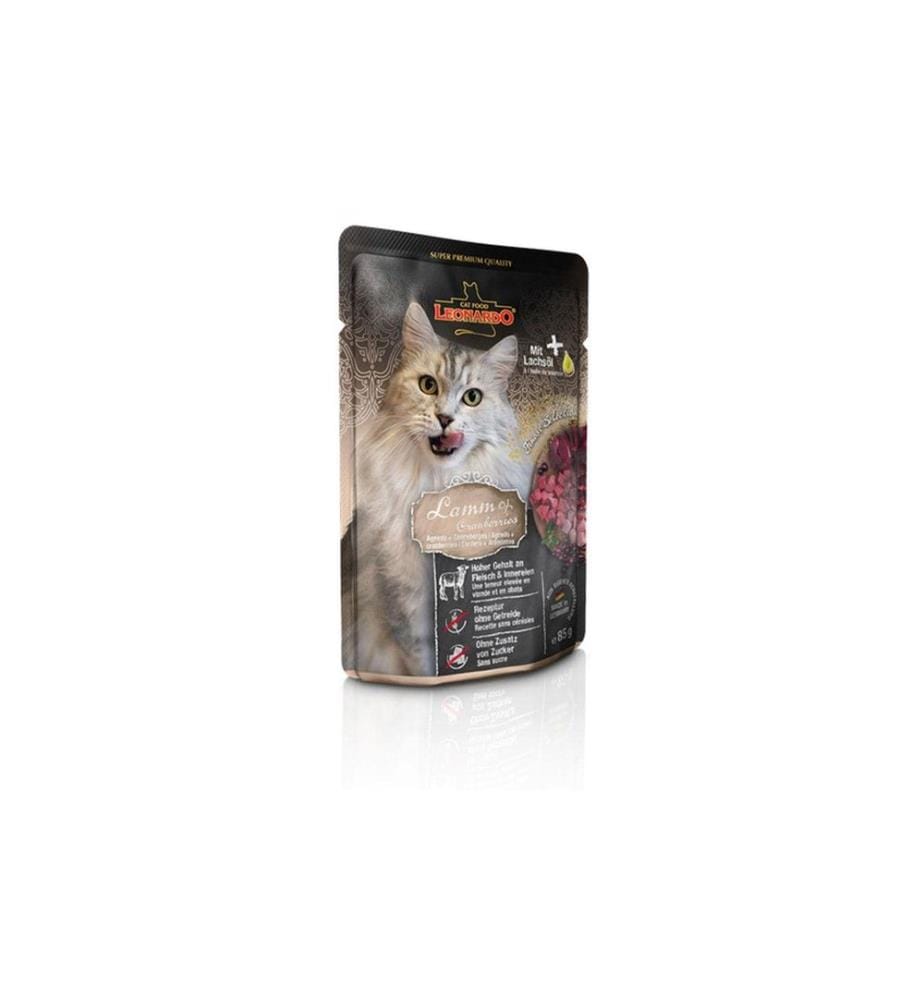 LEONARDO CAT FOOD - Alimentation humide Agneau & Cranberries, 85 g