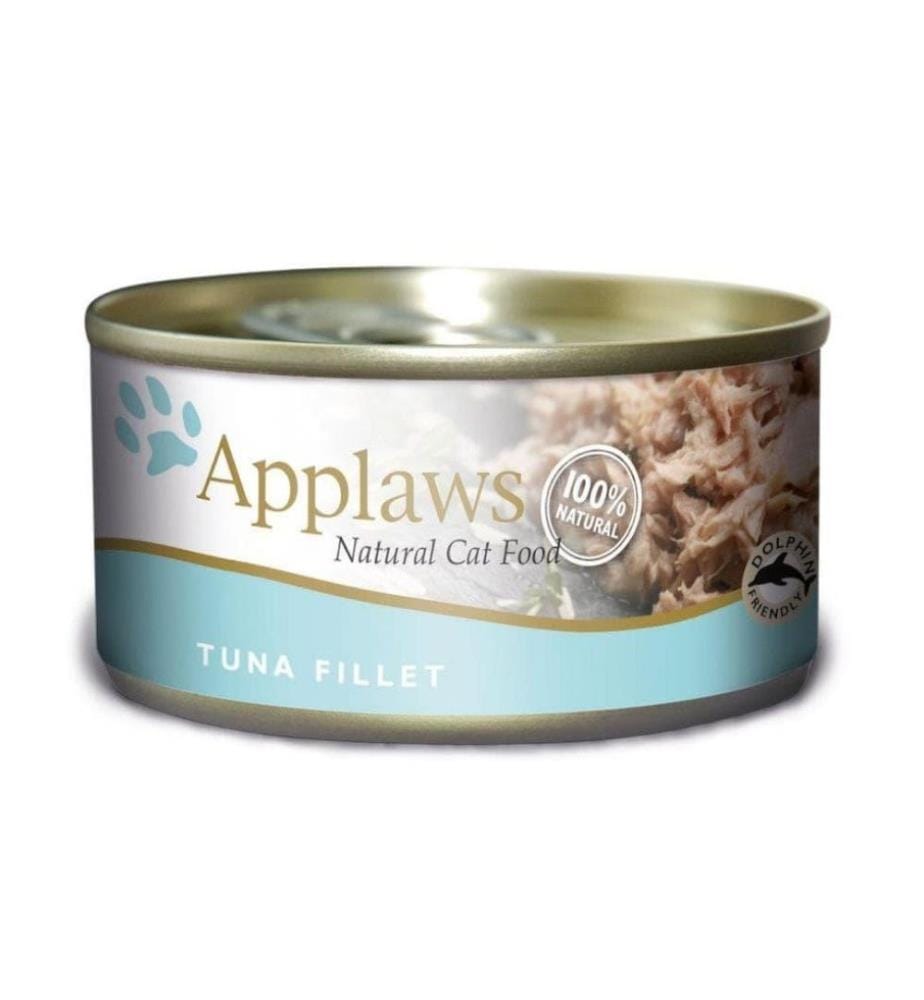 APPLAWS - Alimentation humide Boîte de filets de thon au bouillon, 156 g
