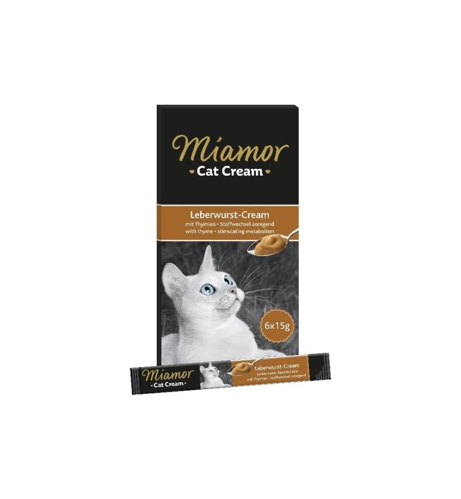 MIAMOR - Collation Crème de saucisse de foie, 6 x 15 g