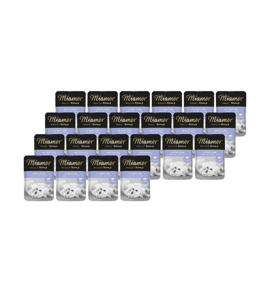 MIAMOR - Alimentation humide Ragout Royale Kitten Buf Gelée, 22 x 100 g