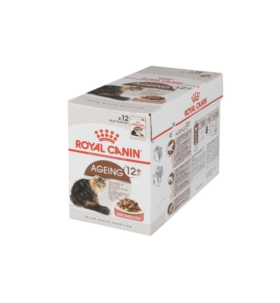 ROYAL CANIN - Alimentation humide Ageing 12+ en sauce, 12 x 85 g