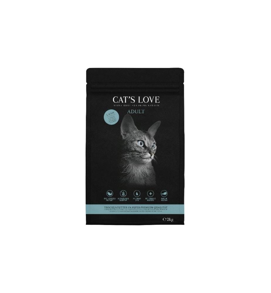 CAT'S LOVE - Alimentation sèche Adult saumon, 2 kg