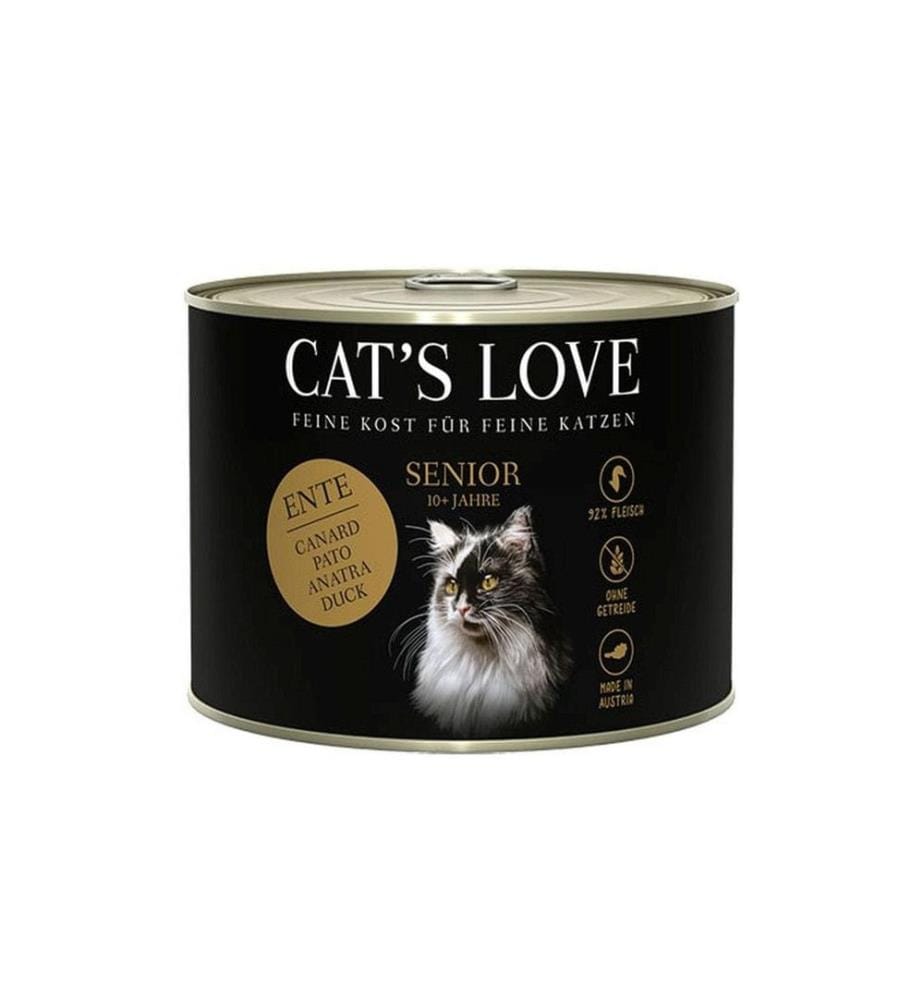 CAT'S LOVE - Alimentation humide Canard senior, 200 g
