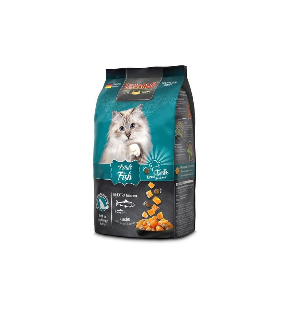 LEONARDO CAT FOOD - Alimentation sèche Poisson adulte, 300 g