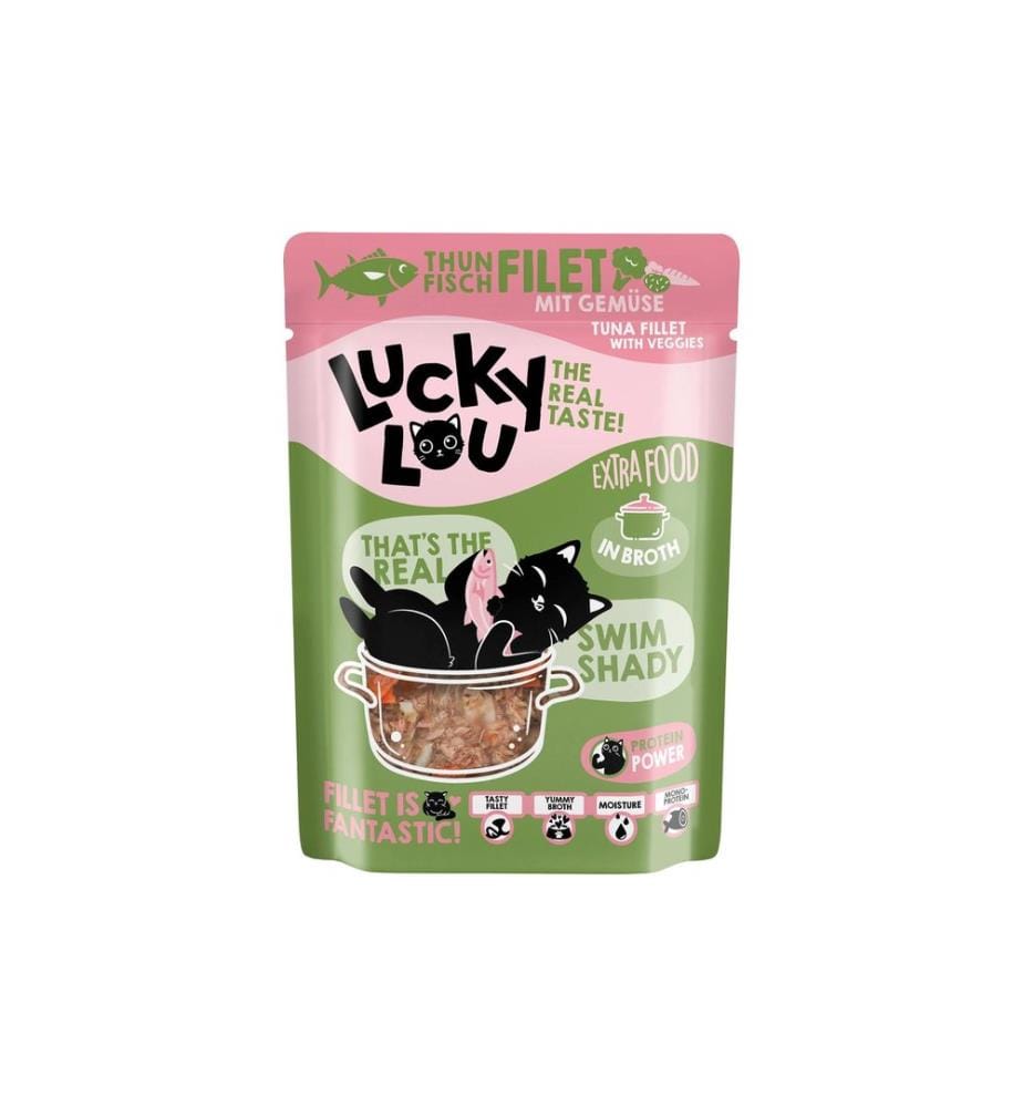 Lucky Lou - Extra Food Thon aux légumes en bouillon, 70 g