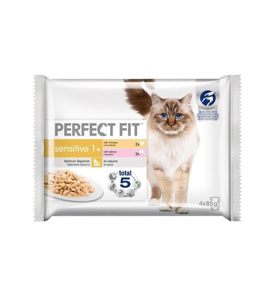 Perfect Fit nourriture humide sensitive avec saumon & poulet 4 x 85 g