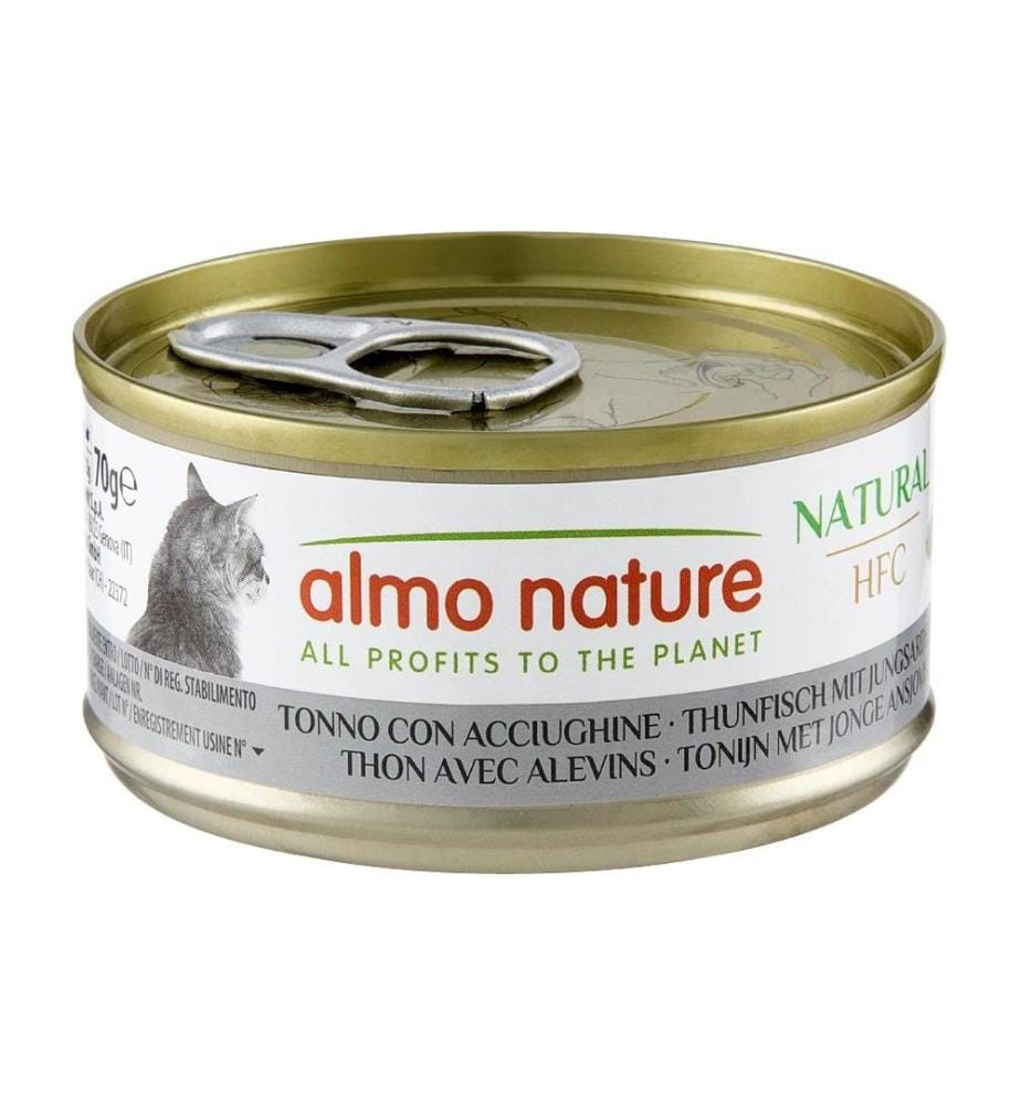 Almo Nature Nourriture humide HFC Natural Chat Thon avec petites sardines 70 g