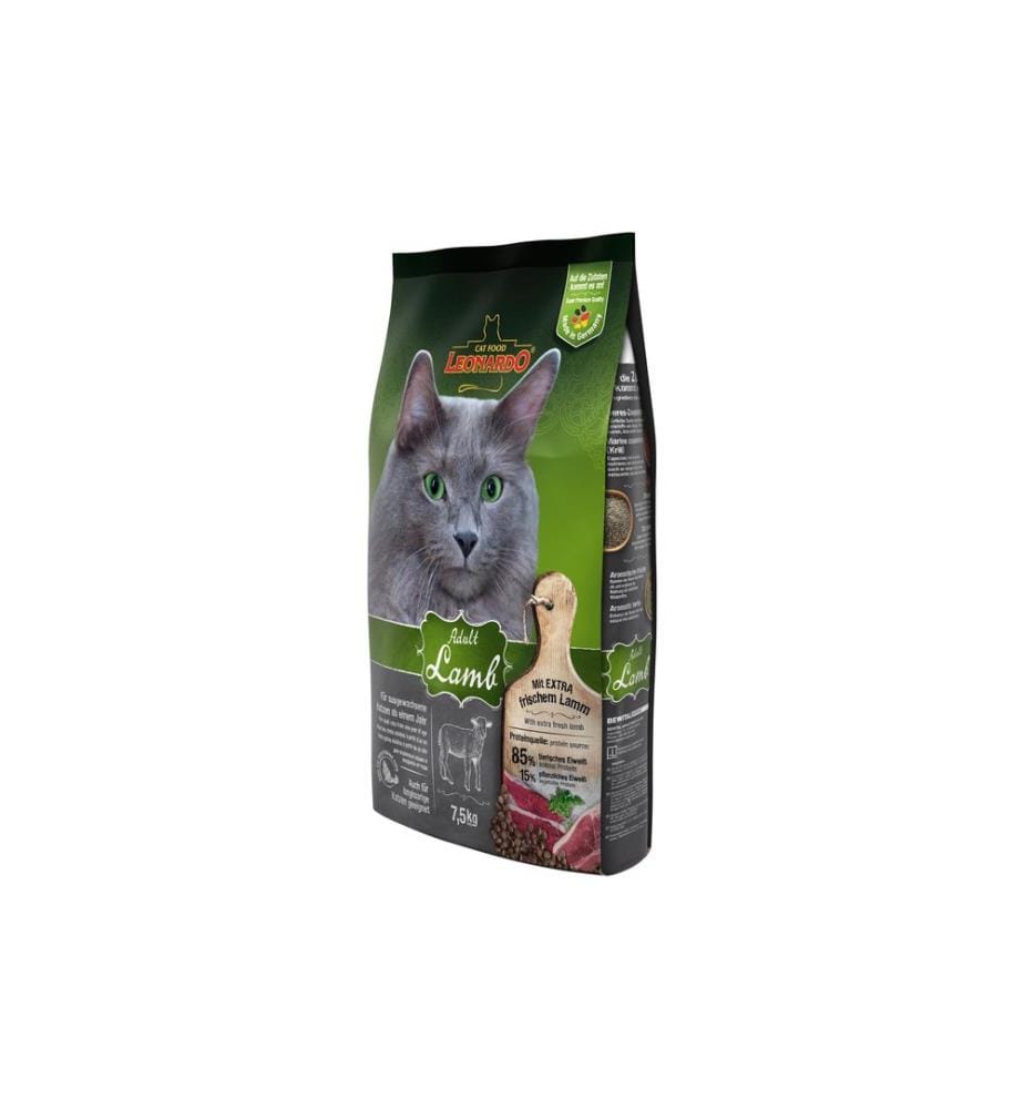 Croquettes pour chats Leonardo Adult Agneau, 7.5 kg