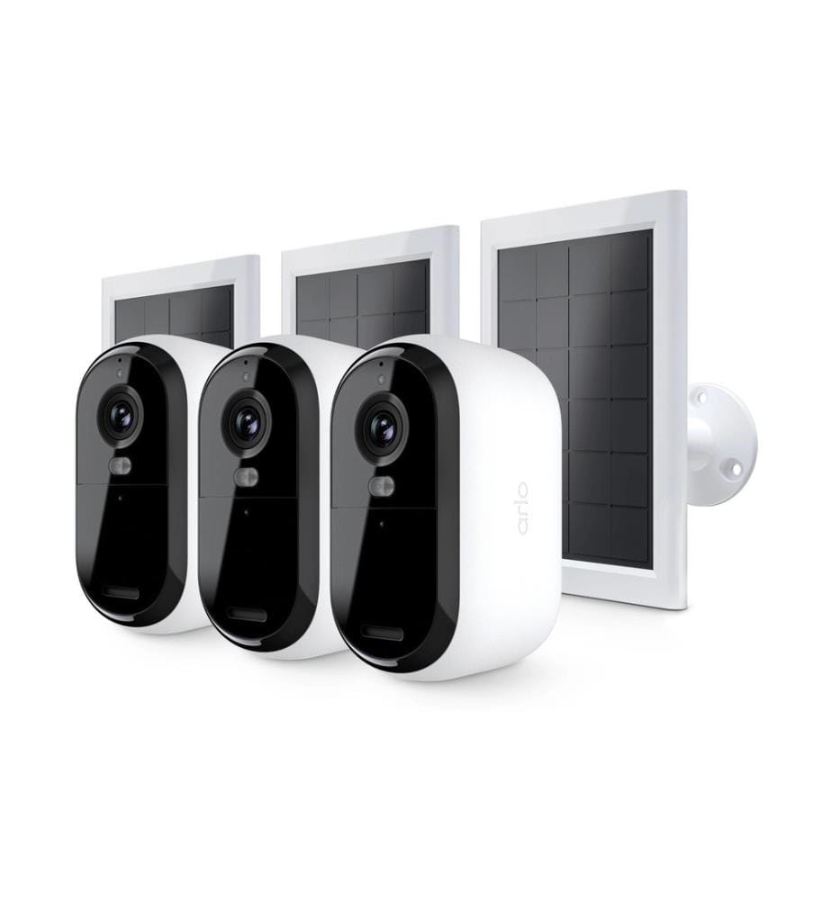 Arlo - Essential Outdoor 2K (Gen 2) VMK3350 Panneau solaire, set de 3