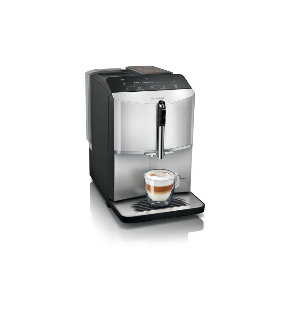 SIEMENS - Machine à café automatique EQ 300 TF303E01 Noir, Argenté