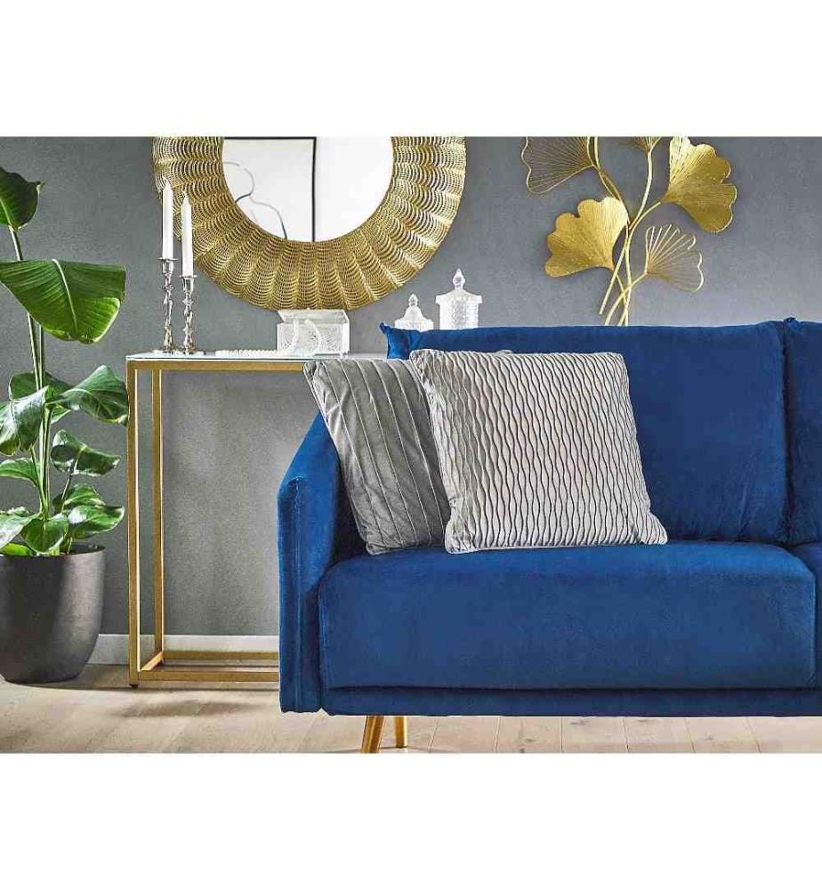 2 Coussins Décoratifs 45 x 45 cm en Tissu Gris avec Motif Simple de Style Scandinave ou Classique Parfait pour un Intérieur Moderne et Epuré