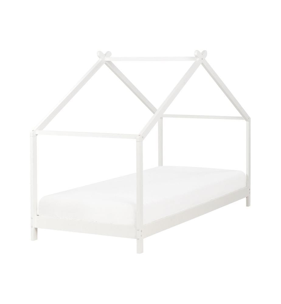 Lit d'enfant Maison Bois de pin ORLU 90 x 200 cm Blanc