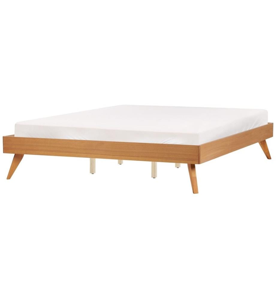 Lit sans tête de lit BERRIC 180 x 200 cm Frêne naturel