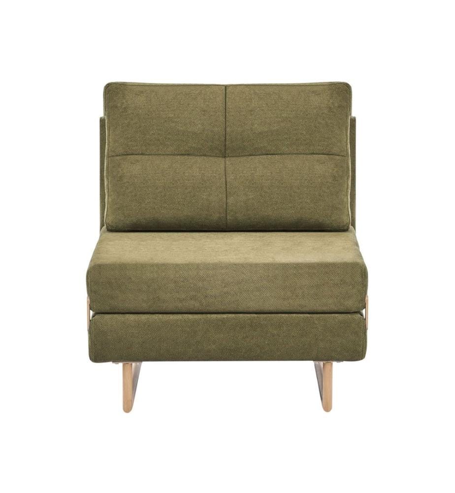 Fauteuil convertible JERSLEV Tissu Vert