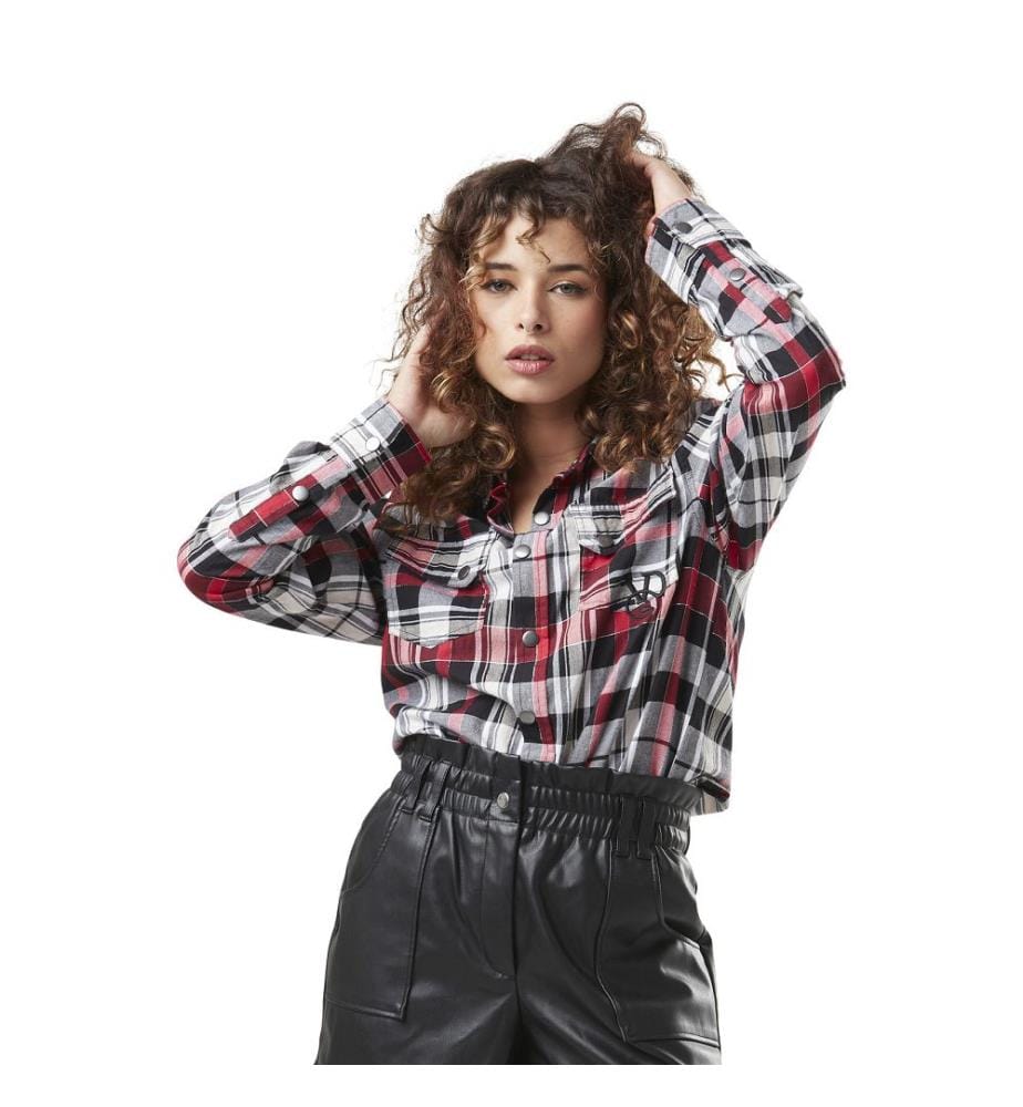 Chemise à carreaux - Rouge