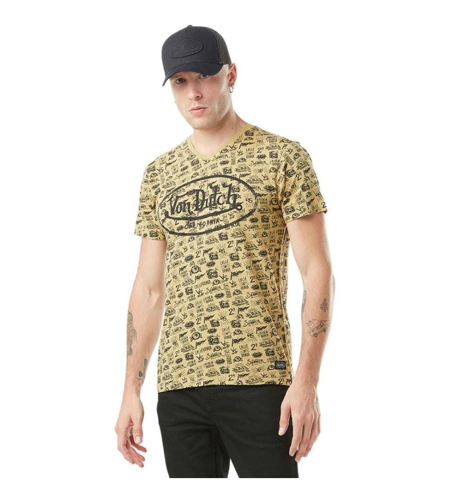 T-shirt - Camel et Noir