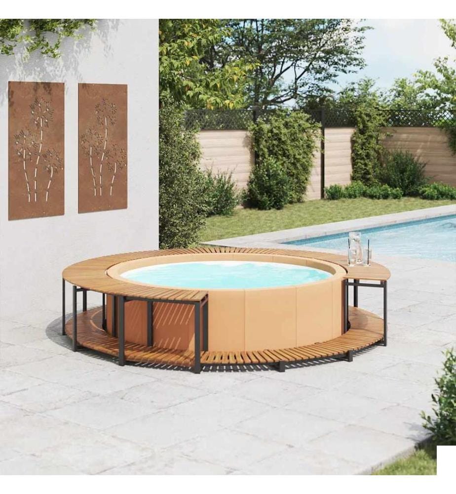 Cadre de spa 273x53 cm bois d'acacia massif