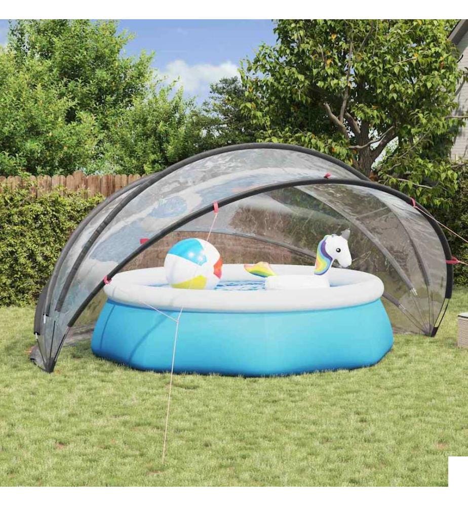Dôme de piscine Transparent 500 x 500 x 236 cm PVC