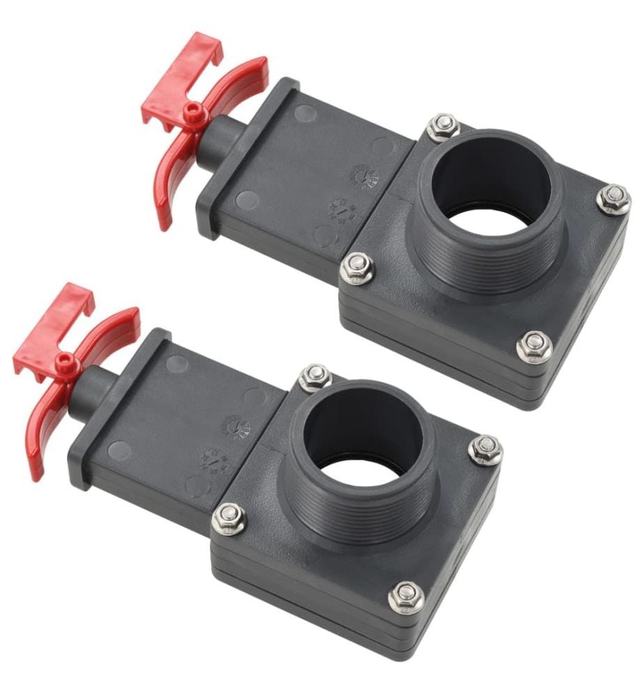 Vanne de portail de piscine 2 pcs 1,5