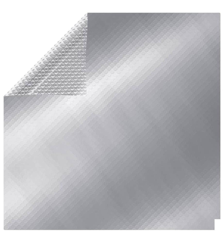 Couverture de piscine rectangulaire 800x500 cm PE Argenté