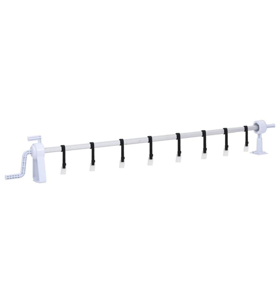 Rouleau de couverture de piscine avec base en plastique