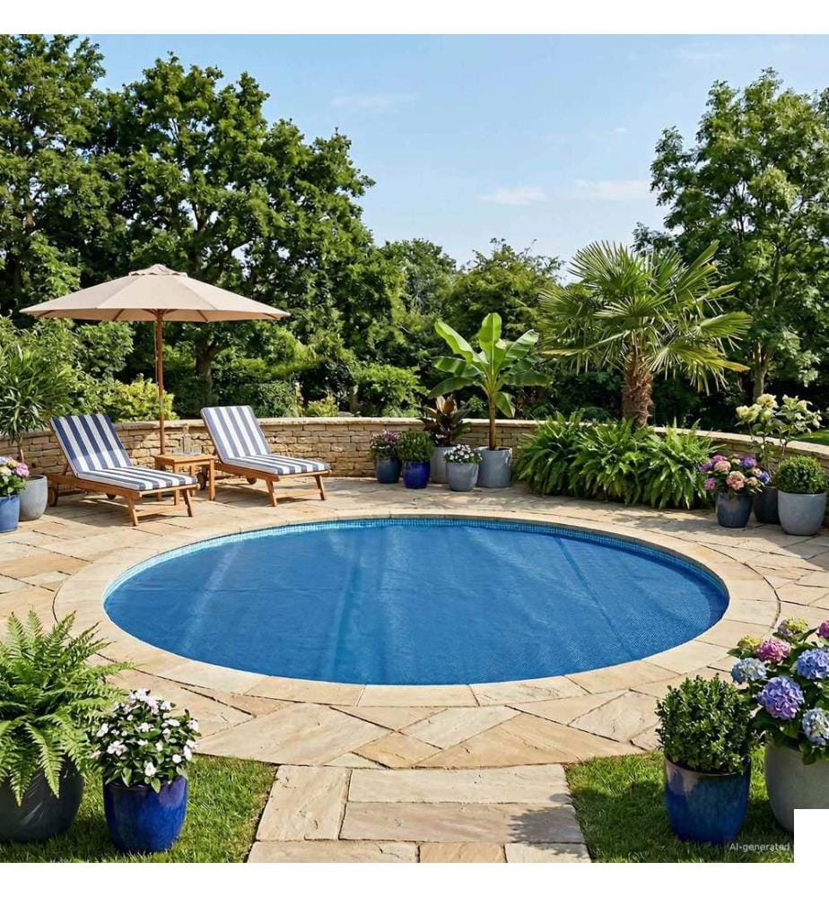 vidaXL Couverture de piscine solaire de haute qualité Ø 600 cm 200 µm