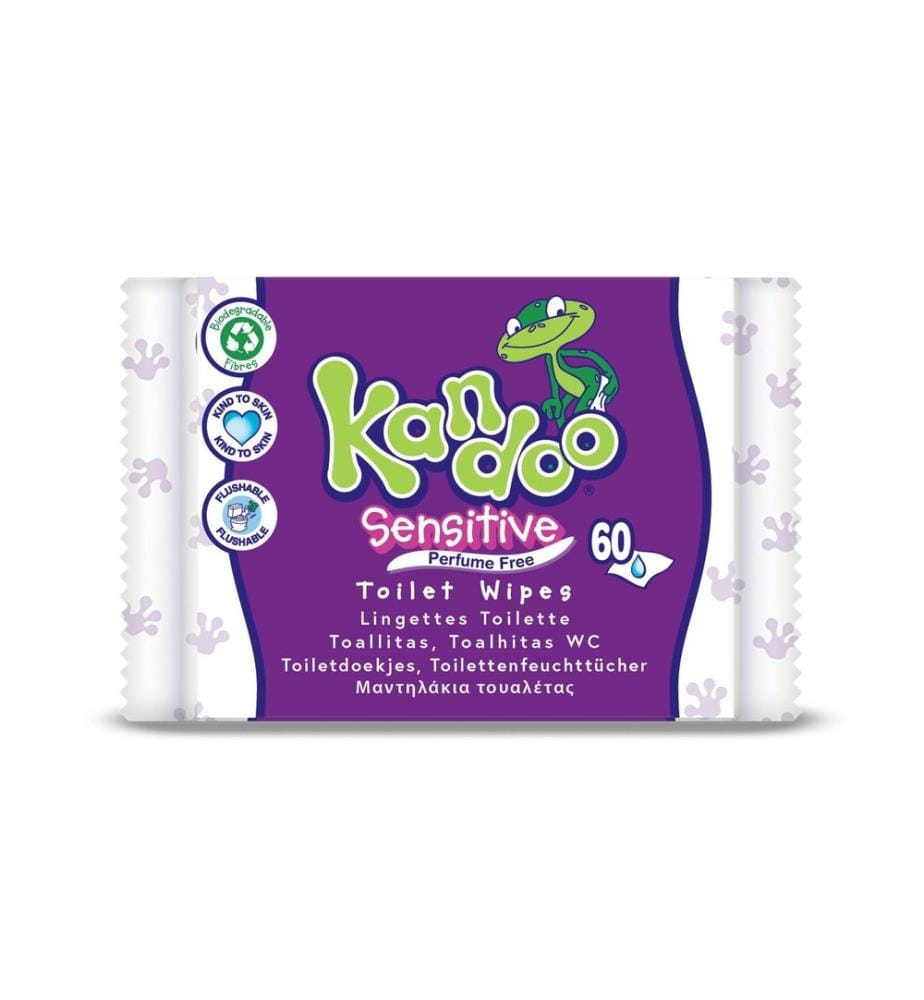 KANDOO - Lingettes humides Sensitive 60 pièces