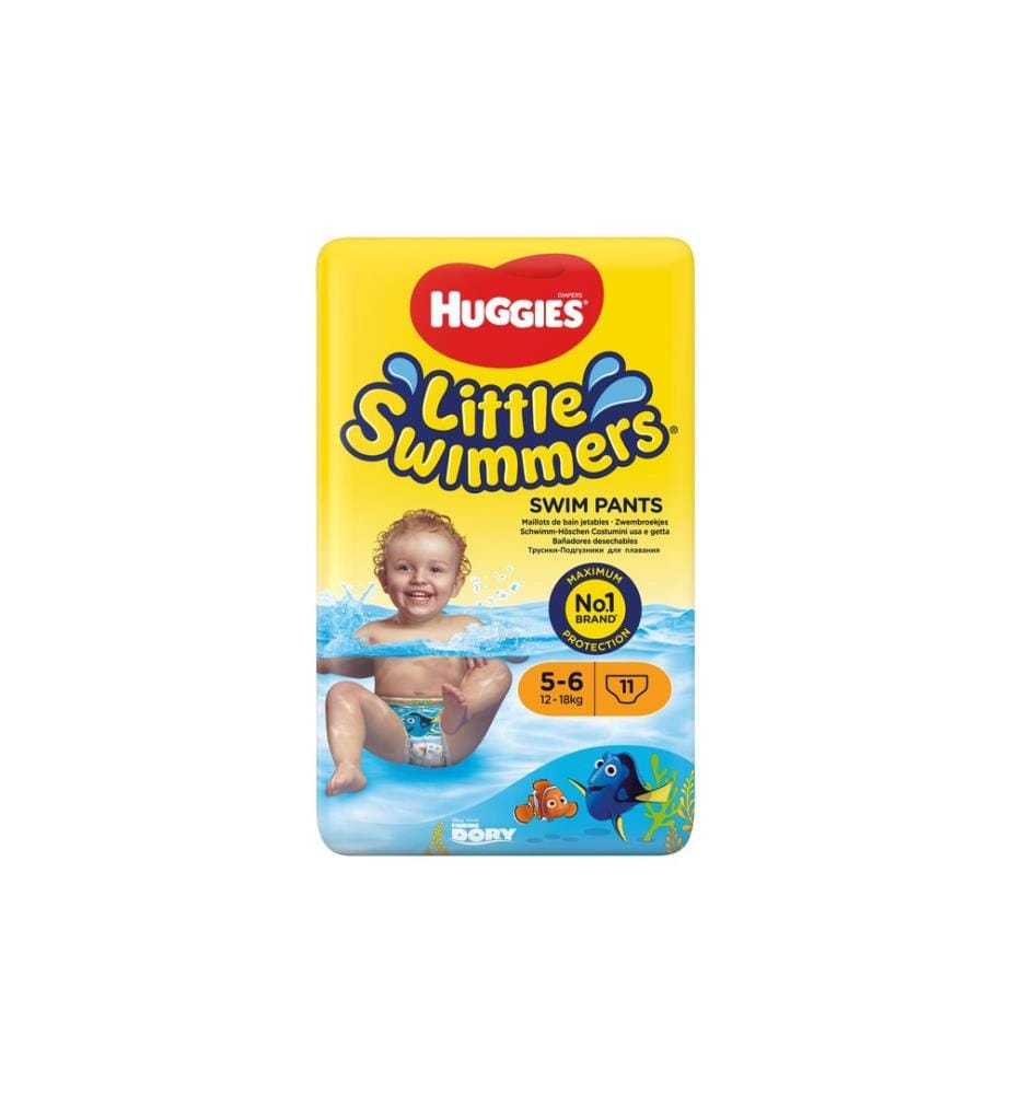 HUGGIES - Couche de bain Little Swimmers Taille 5-6, 11 pcs.