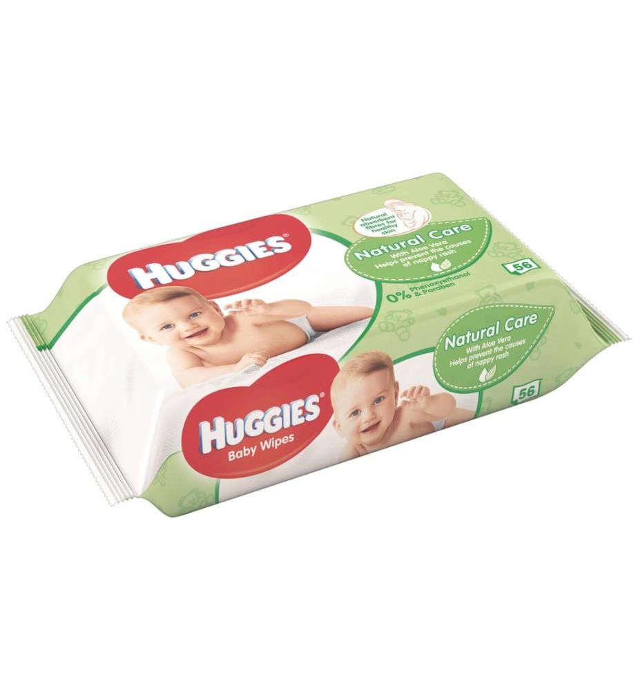 HUGGIES - Lingettes humides Natural Care seul paquet