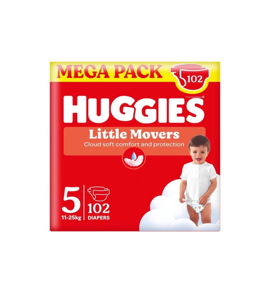 HUGGIES - Couches Little Movers Taille 5
