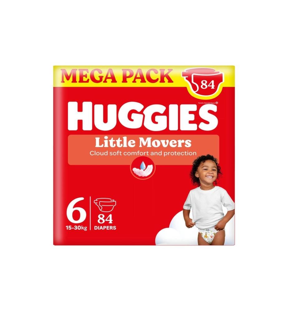 HUGGIES - Couches Little Movers Taille 6