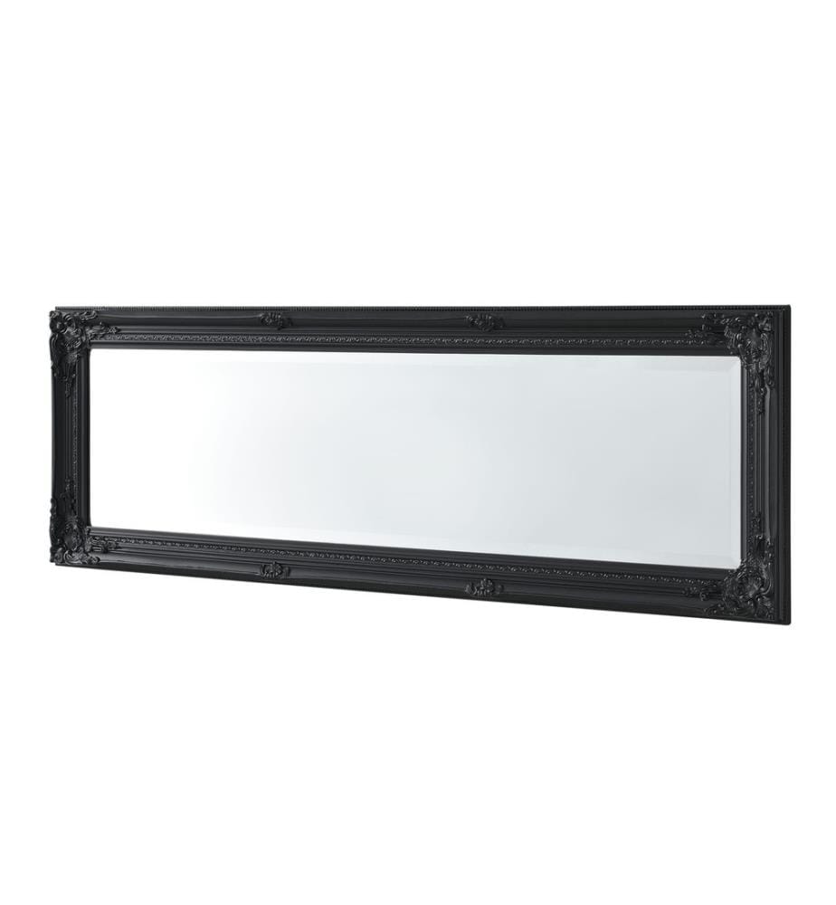 Miroir mural Livorno 132x42 cm Miroir corps entier Noir antique