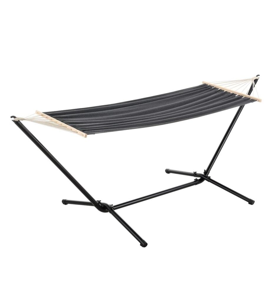 Hamac 'Surte' avec support 200x100 cm Gris foncé