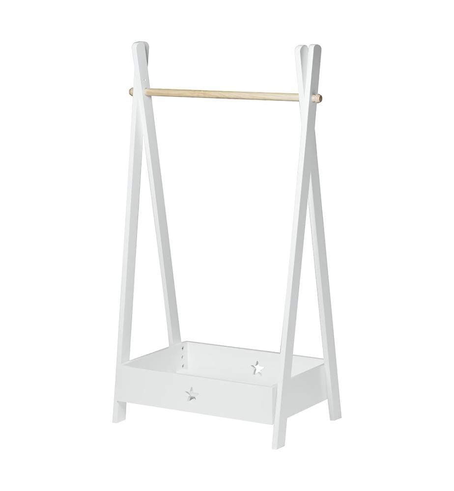 Vestiaire pour enfants Laxe 126x73x43 cm Blanc Naturel