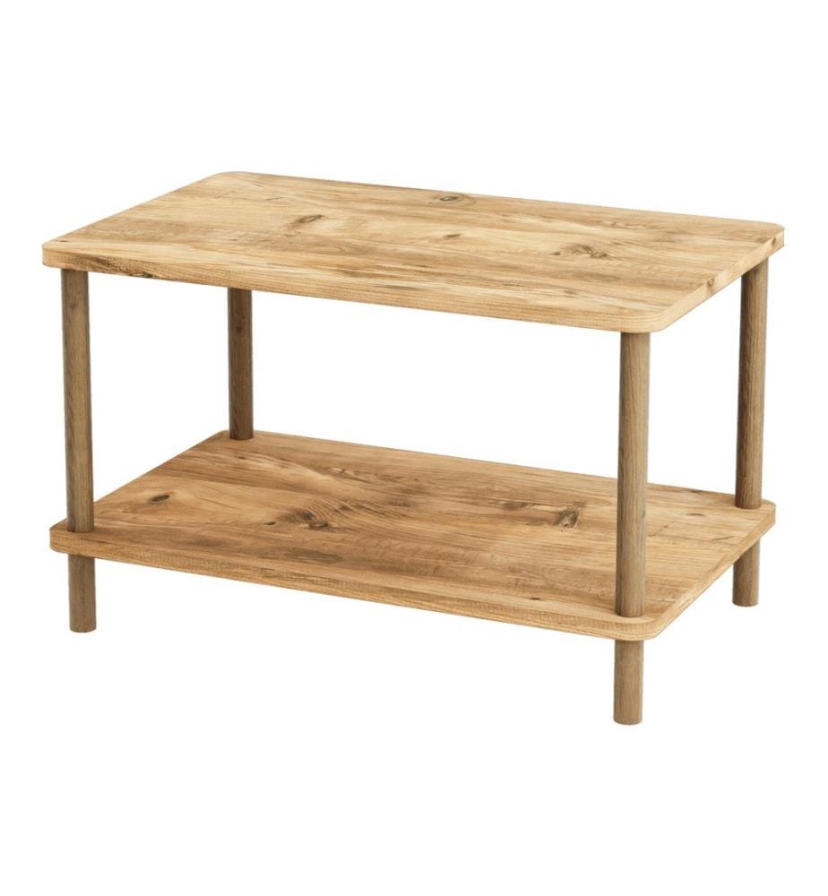 Table basse Jelling Rectangulaire 43x70x44 cm imitation bois
